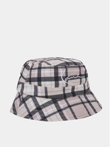 Karl Kani / hoed Signtaure Check Reversible in beige