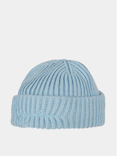 Karl Kani / Beanie Signature Fine Rib in blauw