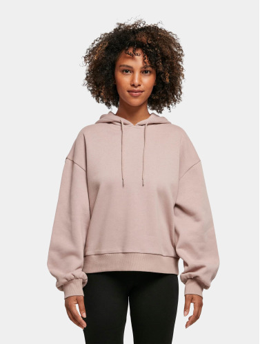 Build Your Brand Oranic Oversized Sweatshirt Met Capuchon Roze XL Vrouw