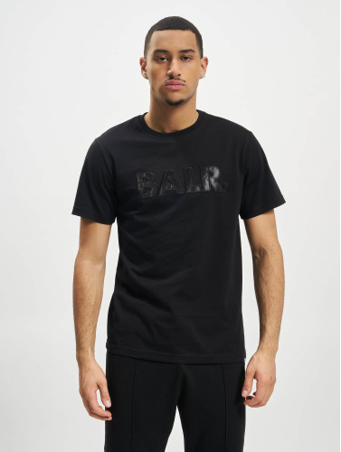 BALR / t-shirt Olaf Straight Satin Embro in zwart
