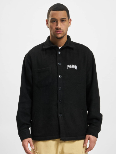 PEGADOR / overhemd Flato Logo Embroidery Heavy Flannel in zwart
