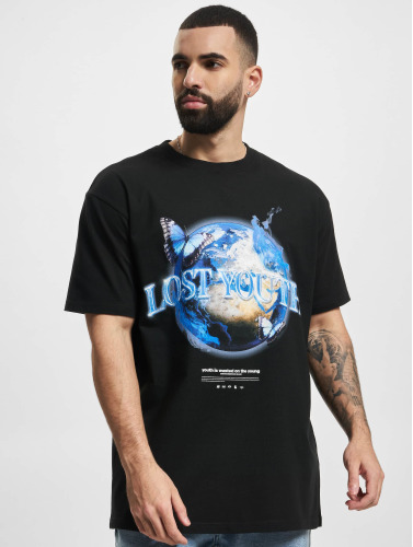Lost Youth / t-shirt ''World'' in zwart
