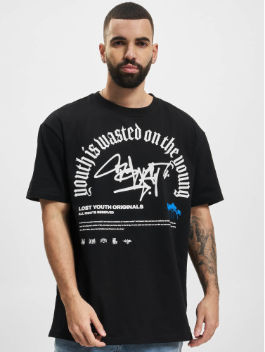 Lost Youth / t-shirt 'Graffiti' in zwart