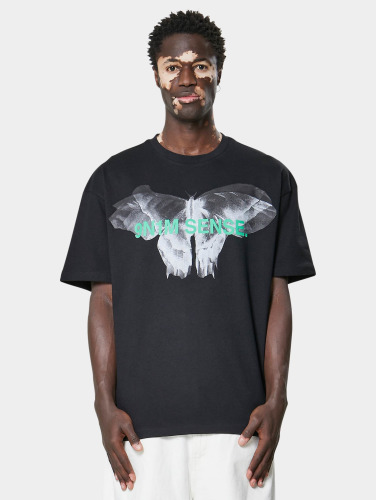 9N1M SENSE / t-shirt Butterfly in zwart