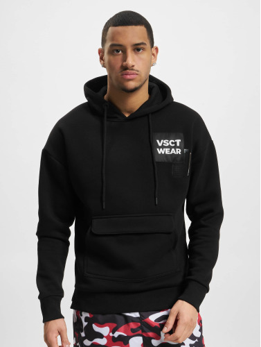 VSCT Clubwear / Hoody Heavy Kangu Pkt Log in zwart