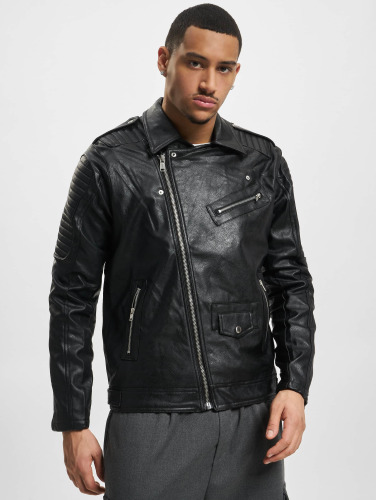 VSCT Clubwear / leren jas Leatherlook in zwart