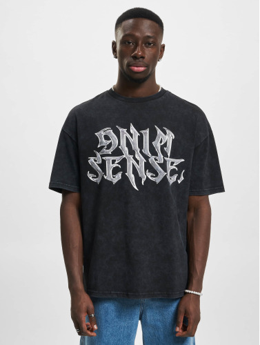 9N1M SENSE / t-shirt Washed in zwart