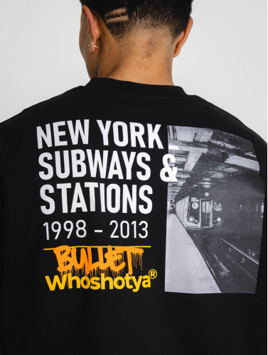 Who Shot Ya? / t-shirt Subwaystations Oversize in zwart