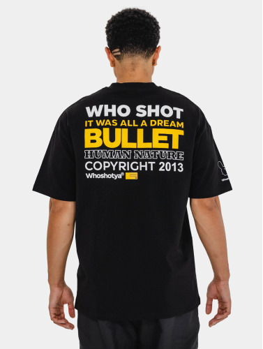 Who Shot Ya? / t-shirt Humannature Oversize in zwart