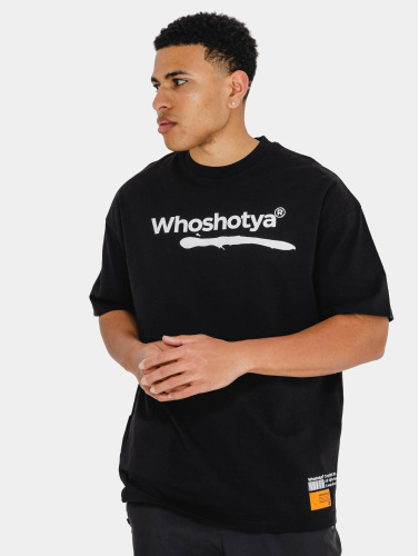 Who Shot Ya? / t-shirt Whitelines Oversize in zwart