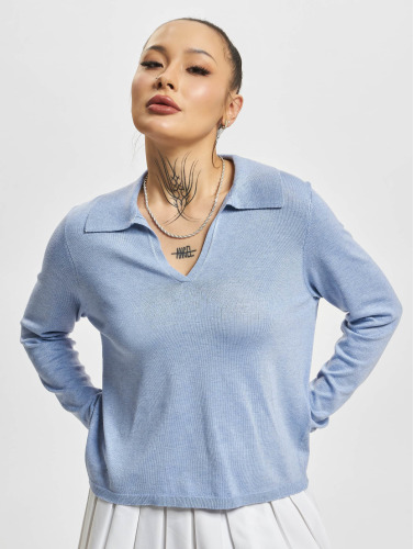 Only / trui Hannah Polo Neck in blauw