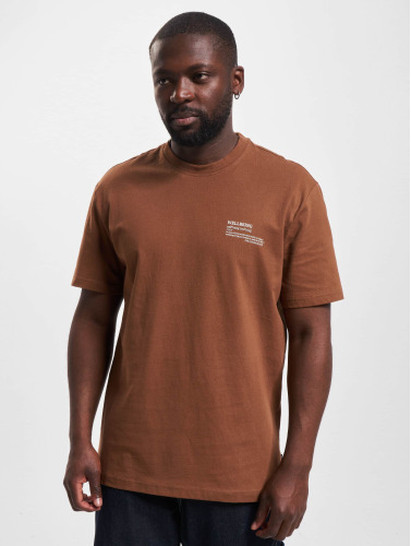 Only & Sons / t-shirt Finn Wellbeing Print in bruin