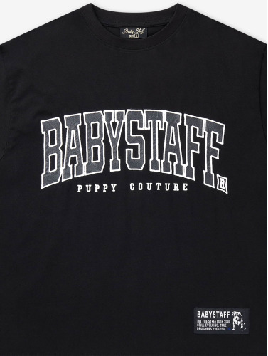 Babystaff / t-shirt College Oversized in zwart