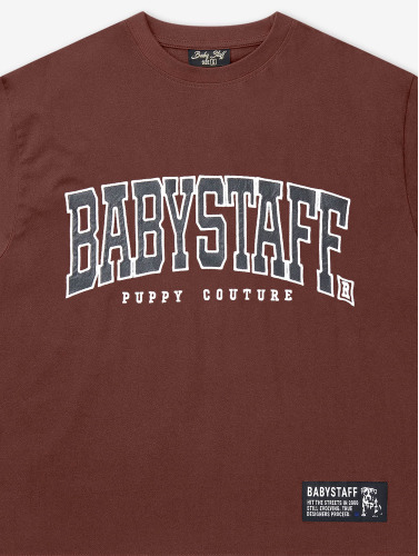 Babystaff / t-shirt College Oversized in bruin