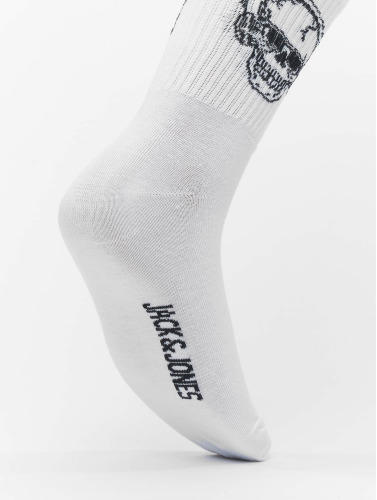 Jack & Jones / Sokken Skull Socks 5 Pack in wit
