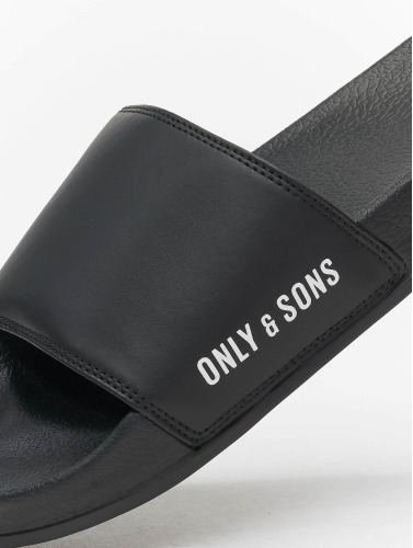 Only & Sons / Slipper/Sandaal Jarl Logo in zwart