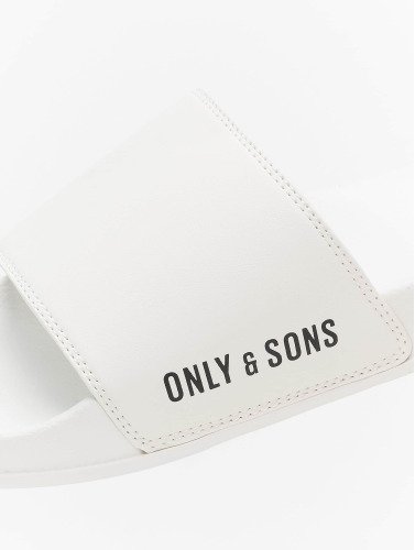 Only & Sons / Slipper/Sandaal Jarl Logo in wit