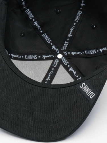Djinns / snapback cap 6 Panel Skynylon in zwart