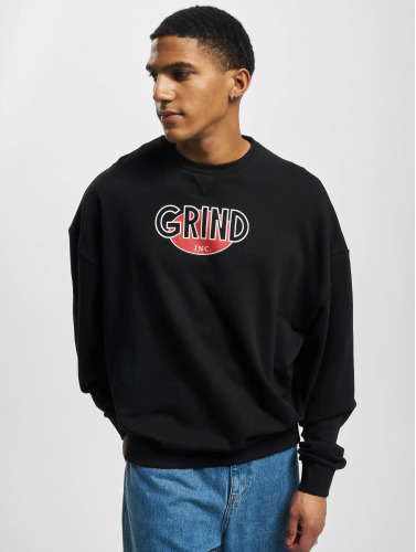 Grind Inc / trui Logo R Neck in zwart