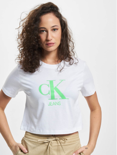 Calvin Klein / t-shirt Neon Logo in wit