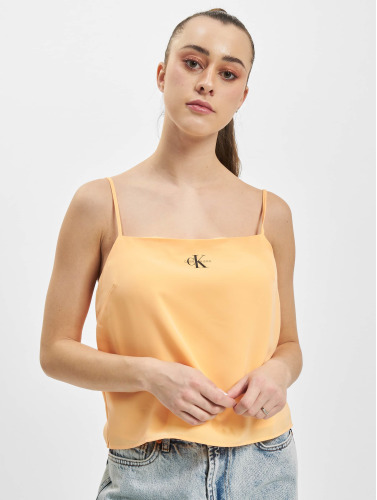 Calvin Klein Jeans / top Monogram Cami in oranje