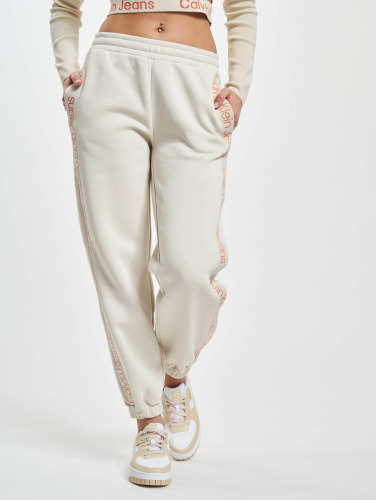 Calvin Klein Jeans / joggingbroek Logo Tape in beige