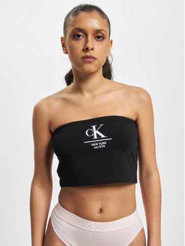 Calvin Klein / top Label Boob Tube in zwart