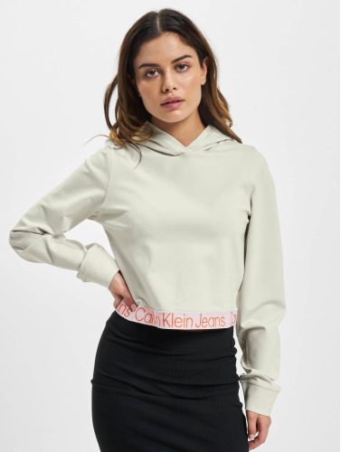 Calvin Klein Jeans / Hoody Logo Tape Milano in beige