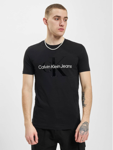 Calvin Klein / t-shirt Seasonal Monologo in zwart