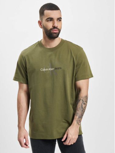 Calvin Klein / t-shirt Natural Washed in olijfgroen