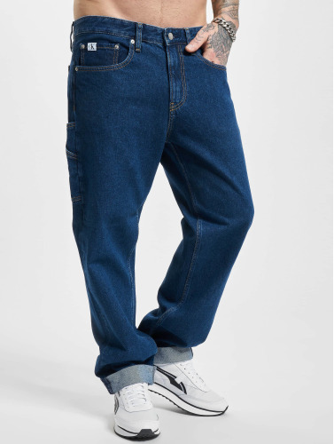 Calvin Klein Jeans / Straight fit jeans in blauw