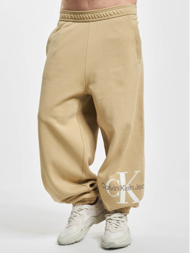 Calvin Klein Jeans / joggingbroek Archival Monologo in beige