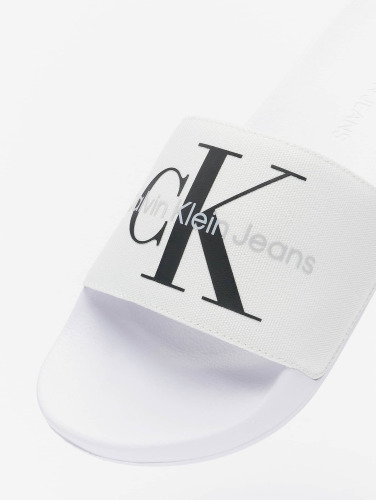 Calvin Klein Jeans / Slipper/Sandaal Monogram in wit