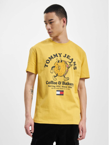 Tommy Jeans / t-shirt Bagels in geel