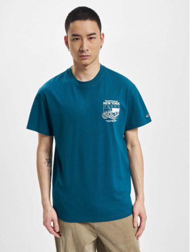 Tommy Jeans / t-shirt NY Finest Food in turquois