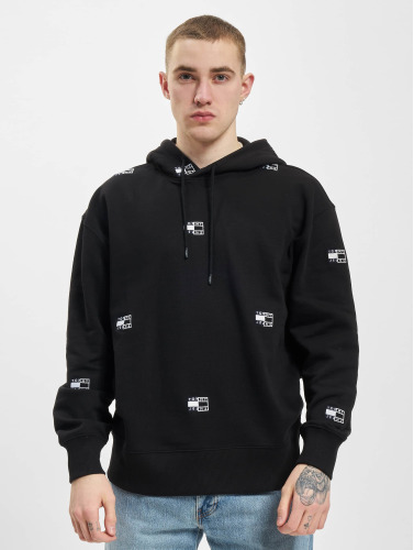 Tommy Jeans / Hoody Twisted Flag in zwart