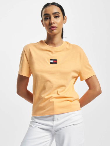 Tommy Jeans / t-shirt Center Badge in oranje