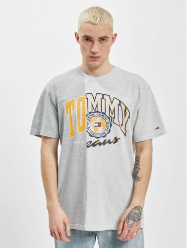 Tommy Jeans / t-shirt Half N Half College in grijs