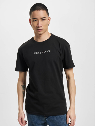 Tommy Jeans / t-shirt Classic Linear Logo in zwart