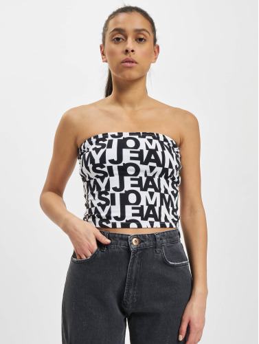 Tommy Jeans / top Repeat Bandeau in zwart