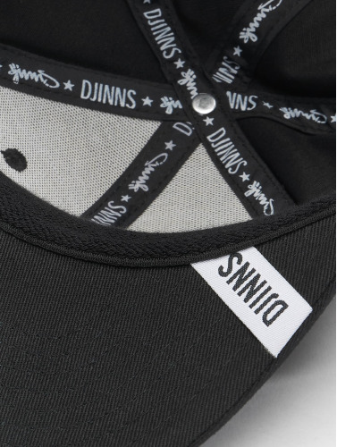 Djinns / snapback cap 6 Panel Truefit 2.0 Brushed Twill in zwart