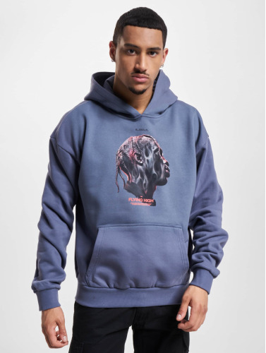 Mister Tee Upscale / Hoody Flying High Heavy Oversize in blauw