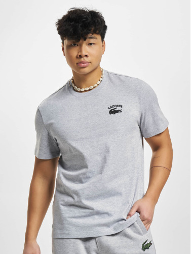 Lacoste / t-shirt Chest Croc in zilver