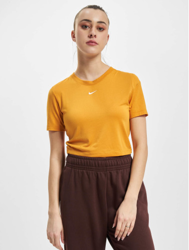 Nike / t-shirt Sportswear Essential Crop in geel
