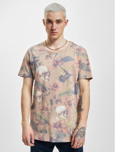VSCT Clubwear / t-shirt Skull Flowers in bont
