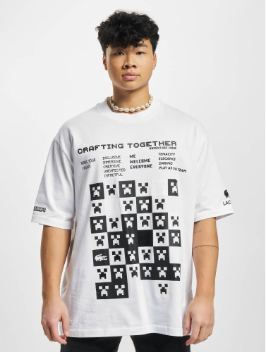Lacoste / t-shirt Minecraft in wit