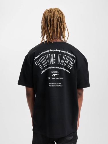 Thug Life / t-shirt Motel in zwart