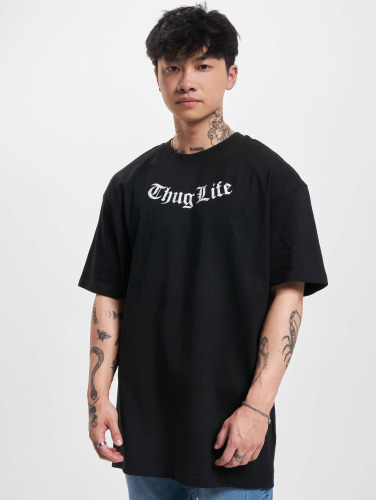 Thug Life / t-shirt BandanaLogo in zwart