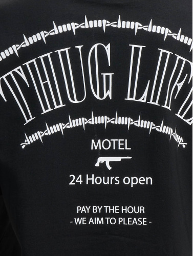 Thug Life / t-shirt Motel in zwart