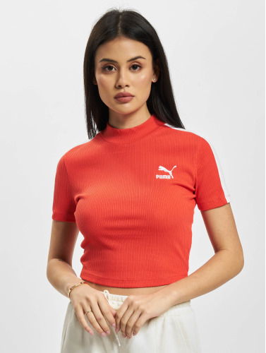 Puma / t-shirt Rib Mock Neck in rood